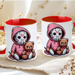 Deconline Crafts Őszi mintás bögre 3D pufi hatású "Spooky Season" red (DO69339-RED-MUG)