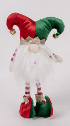 QX-Impex Karácsonyi manó bohóc sapkában - 30 cm (074085)