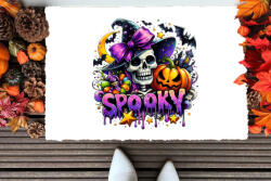 Deconline Crafts Halloween mintás Szőnyeg "Spooky csontváz" 60X40 cm (DO126178-13-RUG-60x40)