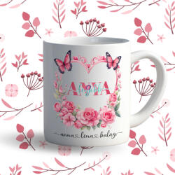 Deconline Crafts Prémium egyedi neves bögre anyák napjára "Legjobb Anya (DO129103)