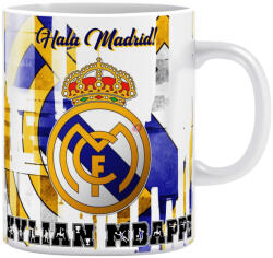 Deconline Crafts PRÉMIUM REAL MADRID keramia bögre egyedi névvel 300 ml Hala Madrid (DO59998-CERAMIC-MUG-REALM)