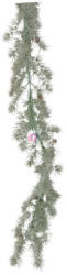 Decoration & Design Girland vörösfenyő tobozzal, deres műanyag 190x15x8 cm zöld (DD68821)