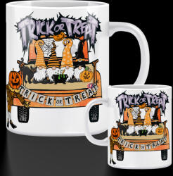 Deconline Crafts Őszi mintás bögre "Trick or treat manók" 330 ml (DO126177-CERAMIC-MUG)