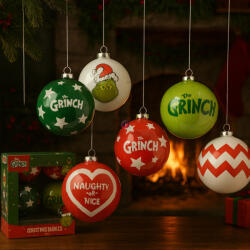 PMS Prémium GRINCH® Karácsonyfadísz szett 6 db-os 75 mm (305026)