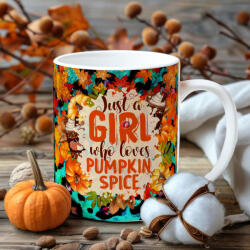Deconline Crafts Halloween mintás bögre "Just a girl (DO126169-CERAMIC-MUG)