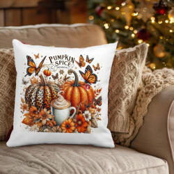 Deconline Crafts Őszi mintás Párnahuzat "Pumpkin Spice Season" 40x40 cm (DO126175-PILLOW)