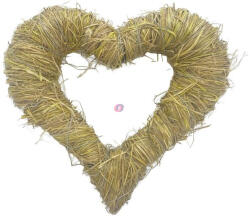 D&D Szív alap szalma 25x23 cm natúr (DD69305)