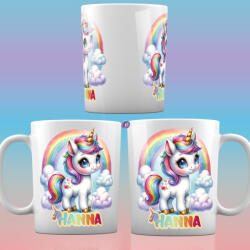 Deconline Crafts Unikornisos bögre egyedi névvel, személyre szabható (DO59306)