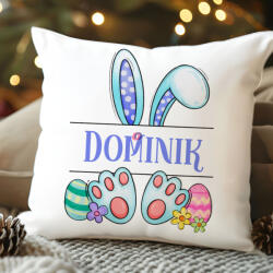 Deconline Crafts Egyedi neves húsvéti párnahuzat 40x40 cm "Nyuszi fiú (DO133002-PILLOW)