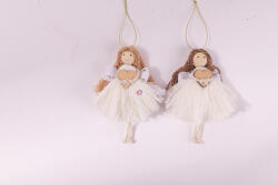 QX-IMP Angyal, akasztós textil 14 cm többféle, vegyesen küldjük (061616)