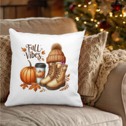 Deconline Crafts Őszi mintás Párnahuzat ""Retro Fall vibes" 40x40 cm (DO126178-4-PILLOW)