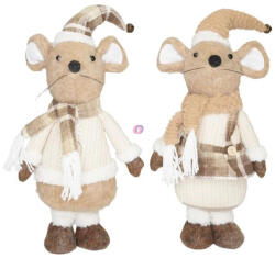 Decoration & Design Egér fiú, lány, teleszkópos lábbal textil 18.5x17x48 cm 2 féle (DD70306)