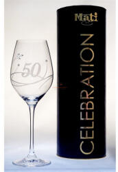 D&D Kristály pohár swarovski dísszel bor 360ml Celebration 50yr (8588006068979)