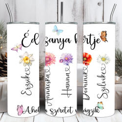 Deconline Crafts Egyedi neves Anyák napi Termosz "600ml "Anya kertje" HD (DO133006-600)