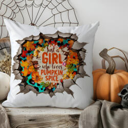 Deconline Crafts Halloween mintás Párnahuzat "Just a girl" 40x40 cm (DO126169-PILLOW)