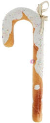 D&Design Mézeskalács cukorbot óriás, akasztós polyfoam 50x18x5 cm barna, fehér (DD70017)