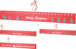 Koopman Fa adventi kalendárium piros, - 40 cm, 3 féle design (GR9122860)