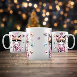 Deconline Crafts Prémium Anitszociális Macska mama bögre HD (DO126112)