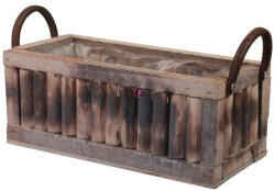 Decoration & Design Kaspó füllel, négyszögletes ütlethető 35x19x12 cm (266746)