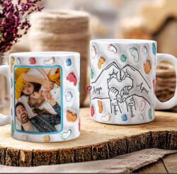 Deconline Crafts Anyák napi bögre "My Family" Személyre szabható, fehér, kerámia (DO133007-CERAMIC-MUG)