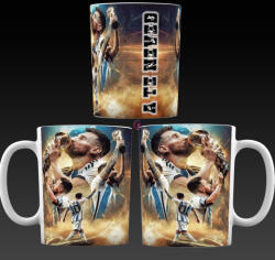 Deconline Crafts Leo Messi Bögre egyedi névvel 330ml HD nyomattal (DO69341-CERAMIC-MUG)