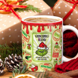 Deconline Crafts Grincses karácsonyi bögre "Grinchmas Blend (DO129164-Ceramic-Mug)