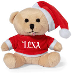 Deconline Crafts Egyedi neves karácsonyi maci 16 cm (20134-CUSTOM)