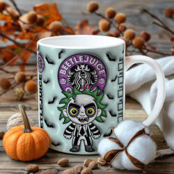 Deconline Crafts Őszi mintás bögre Beetlejuice (DO126145-CERAMIC-MUG)