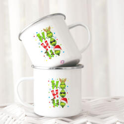 Deconline Crafts Grincs Halloweeni FÉM bögre, "Ho Ho Ho" 360ml (DO59410-ALU-MUG)