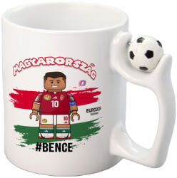 Deconline Crafts Prémium SZOBO10 focis bögre, a saját neveddel / felirattal 330 ml (DO59324-FOOTBALL-MUG)