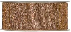 Decoration & Design Szalag textil 40mmx15m bronz fényes dekorációs kiegészítő (PV3744G05)