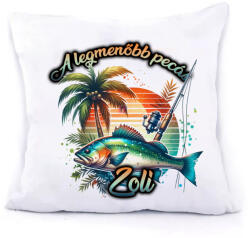 Deconline Crafts Személyre szabható horgász ajándék Párnahuzat egyedi grafikával 40x40 cm (DO59991-PILLOW40X40)