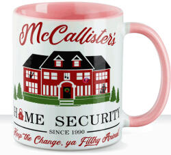 Deconline Crafts Karácsonyi bögre "Reszkessetek Betörők Kevin" pufi hatású rózsaszín bögre (DO129156-PINK-MUG)