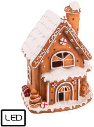 QX-Impex Mézeskalács ház LED-es 14*18 cm (045965)
