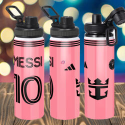 Deconline Crafts Prémium Inter Miami fém sportkulacs egyedi névvel 850 ml "Messi (DO69358-850)