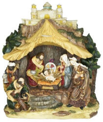 Decoration & Design XL Betlehem LED-es poly 32x17, 5x36 cm barna, bézs (DD70138)