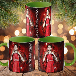 Deconline Crafts Prémium Szoboszlai Bögre személyre szabható, egyedi névvel 330ml Zöld bögre (DO69344-GREEN-MUG)