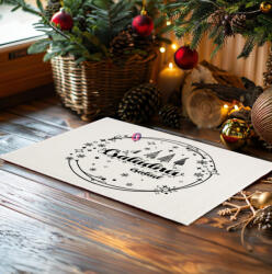 Deconline Crafts Egyedi neves karácsonyi Szőnyeg, Lábtörlő 60X40 cm "Személyre szabható névvel (DO129220-RUG-60x40)