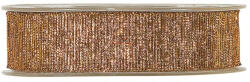 Decoration & Design Szalag textil 25mmx15m bronz fényes dekorációs kiegészítő (PV3744M05)