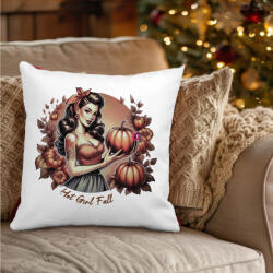 Deconline Crafts Őszi mintás Párnahuzat ""Hot Girl Fall" 40x40 cm (DO126178-1-PILLOW)