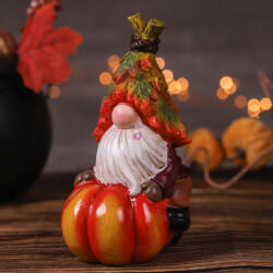 STR Prémium Őszi manó tökön ülő 18, 5 cm kerámia (8091664)