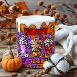 Deconline Crafts Őszi mintás bögre Hallothanksmas (DO126144-CERAMIC-MUG)