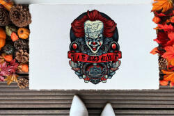 Deconline Crafts Személyre szabható Halloweeni szőnyeg / lábtörlő 40x60 cm Pennywise (DO69326-RUG-60x40)