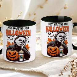 Deconline Crafts Halloween mintás bögre Péntek 13 fekete (DO126130-BLACK-MUG)