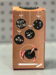 Koopman DIY Csináld magad írható karácsonyfagömb szett 4+1 db-os (529003140)