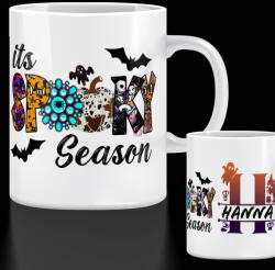 Deconline Crafts Személyre szabható Halloweeni bögre, Spooky season 300ml fehér (DO69332-CERAMIC-MUG)