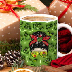 Deconline Crafts Grincses karácsonyi bögre "Grincs Mama (DO129163-Ceramic-Mug)