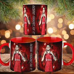 Deconline Crafts Prémium Szoboszlai Bögre személyre szabható, egyedi névvel 330ml Piros bögre (DO69344-RED-MUG)