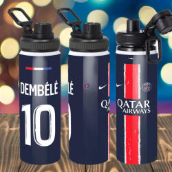 Deconline Crafts Prémium PSG fém sportkulacs egyedi névvel 850 ml "Home kit (DO69357-850)
