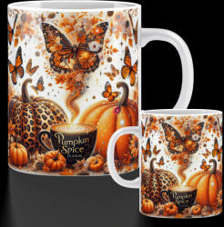 Deconline Crafts Őszi mintás bögre "Pumpkin Spice Season v2" 330 ml (DO126181-CERAMIC-MUG)